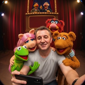 Imagem do prompt Selfie_muppets_selfie