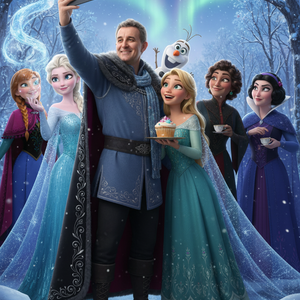 Imagem do prompt Selfie_princesas1