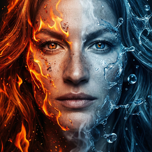 Imagem do prompt Surreal_fogoeagua