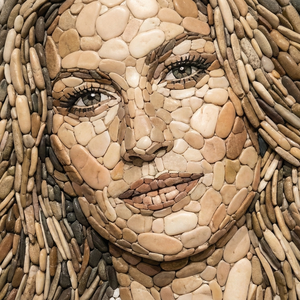 Imagem do prompt Surreal_rolamaspedras