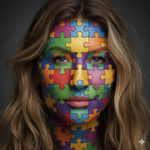 Imagem do prompt Surreal_rostopuzzle